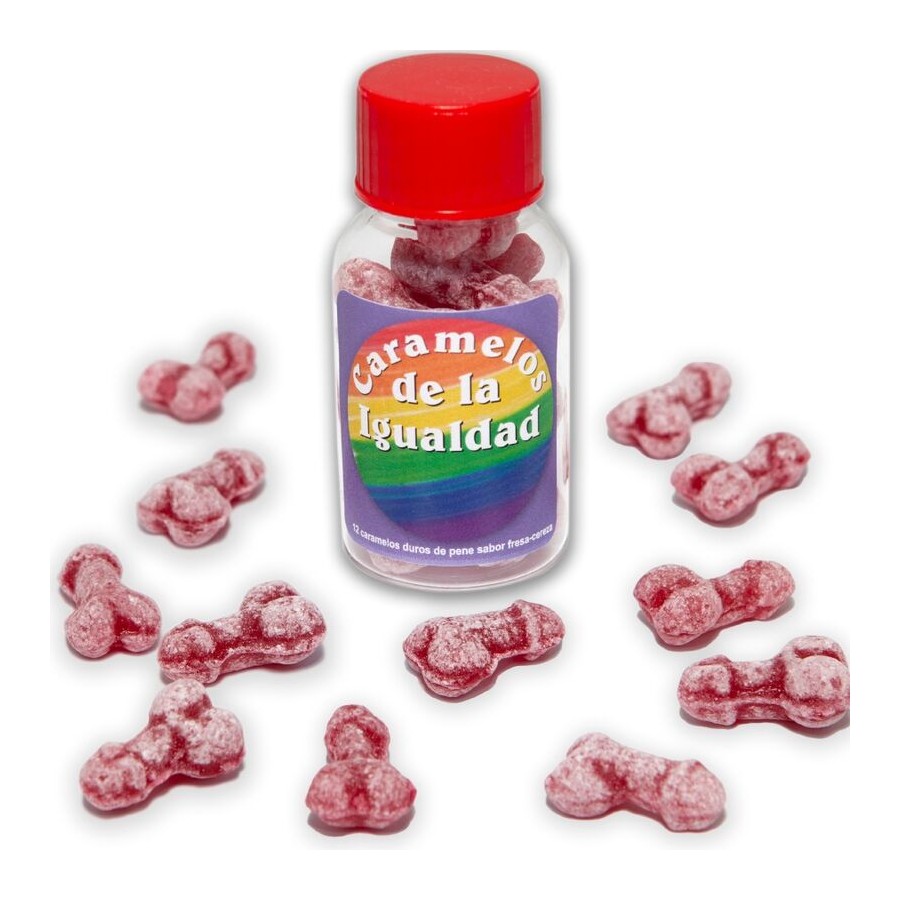 DIABLO PICANTE - 12 DOCES DE IGUALDADE EM FORMATO DE PÃNIS DE MORANGO/CEREJA